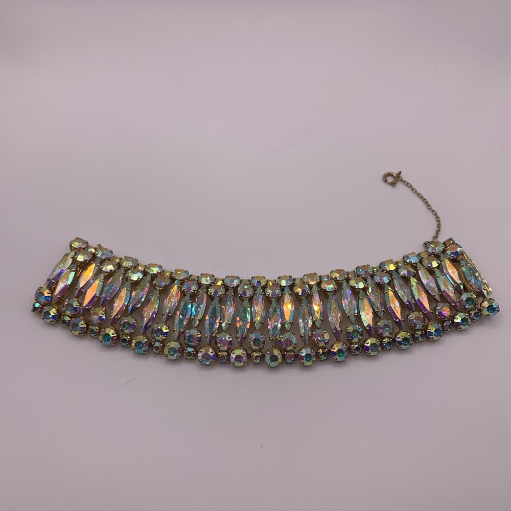Stunning Vintage Sherman AB rhinestone bracelet - Picture 7 of 9
